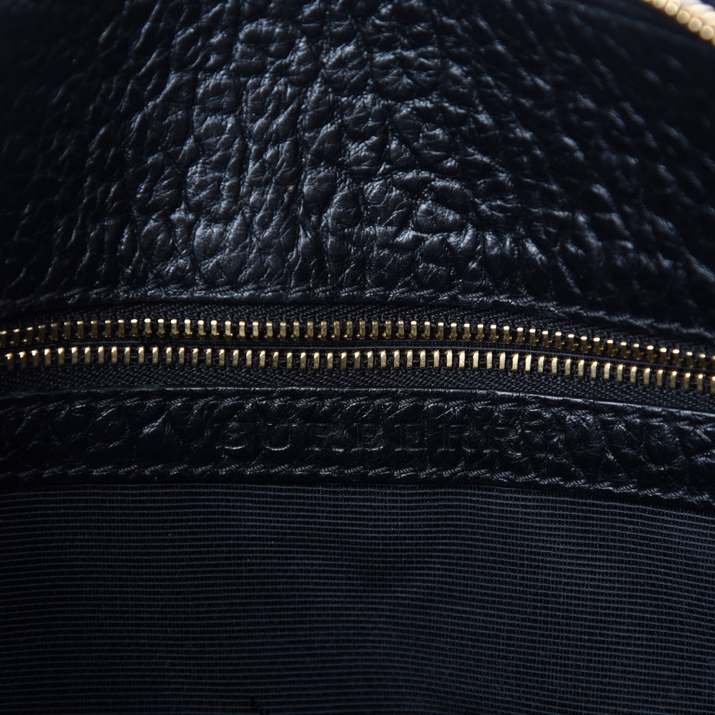 Signature Grain Calfskin Check Embossed Small Chichester Crossbody Clutch Bag Black