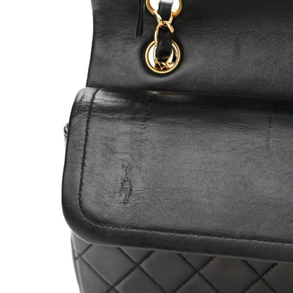 Chanel Lambskin Quilted Medium Double Flap Black 13 of 14