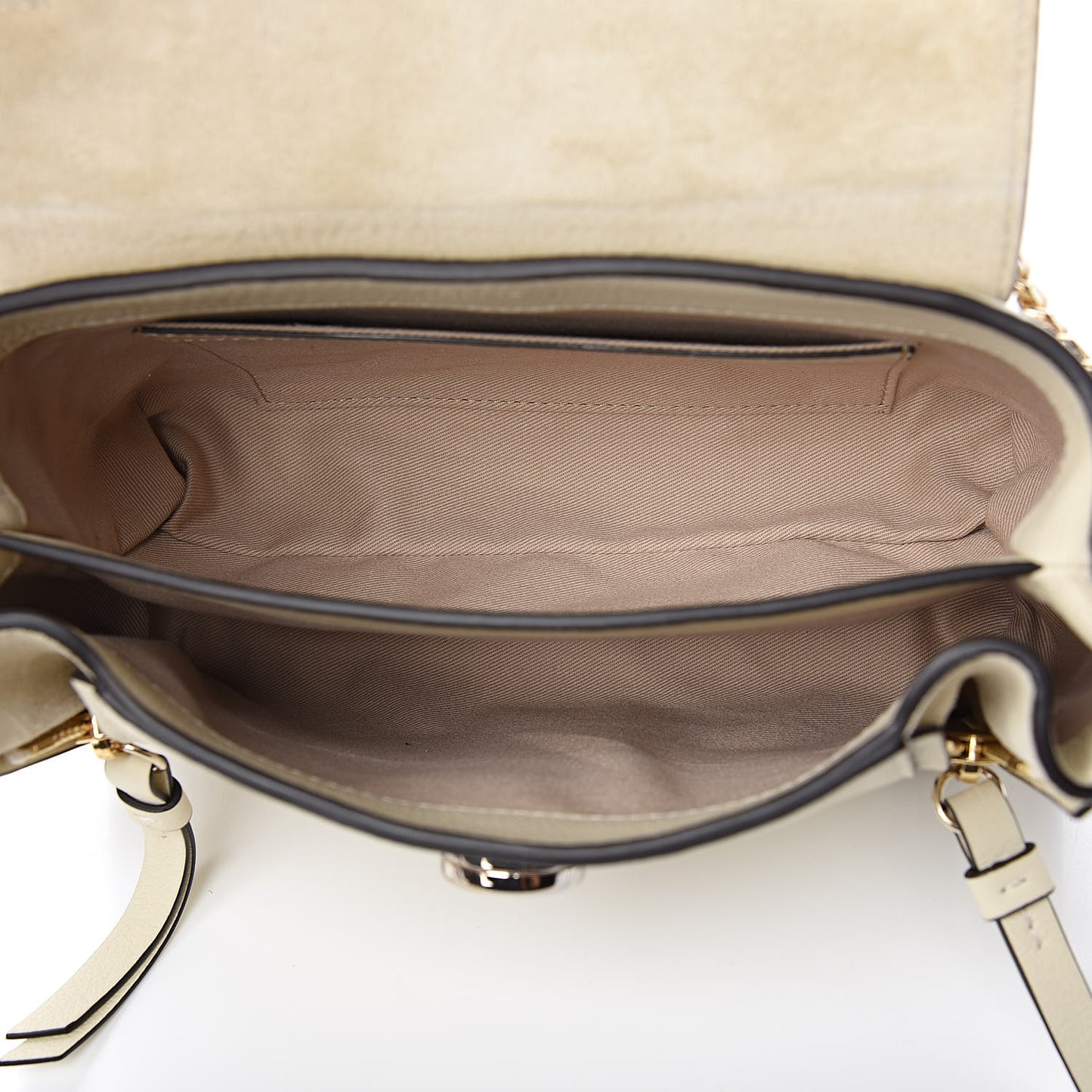 Calfskin Mini Faye Day Shoulder Bag Off White