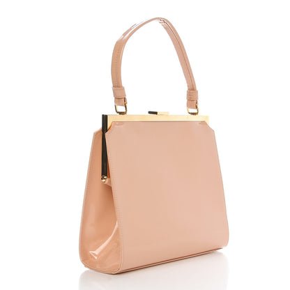 Mansur Gavriel Patent Calfskin Elegant Top Handle Bag Rosa 3 of 7