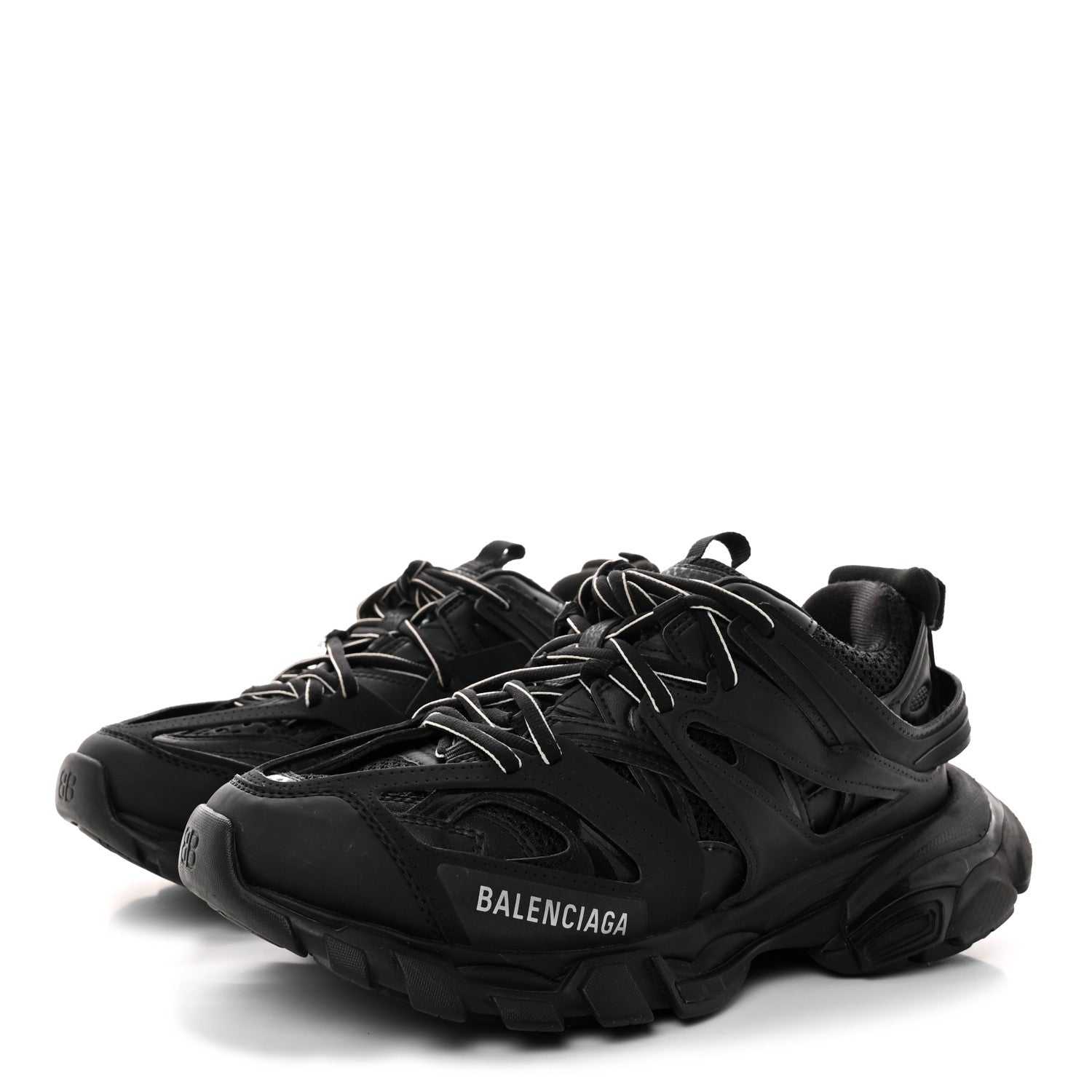 Balenciaga Mesh Nylon Mens Track Sneakers 39 Black 3 of 9
