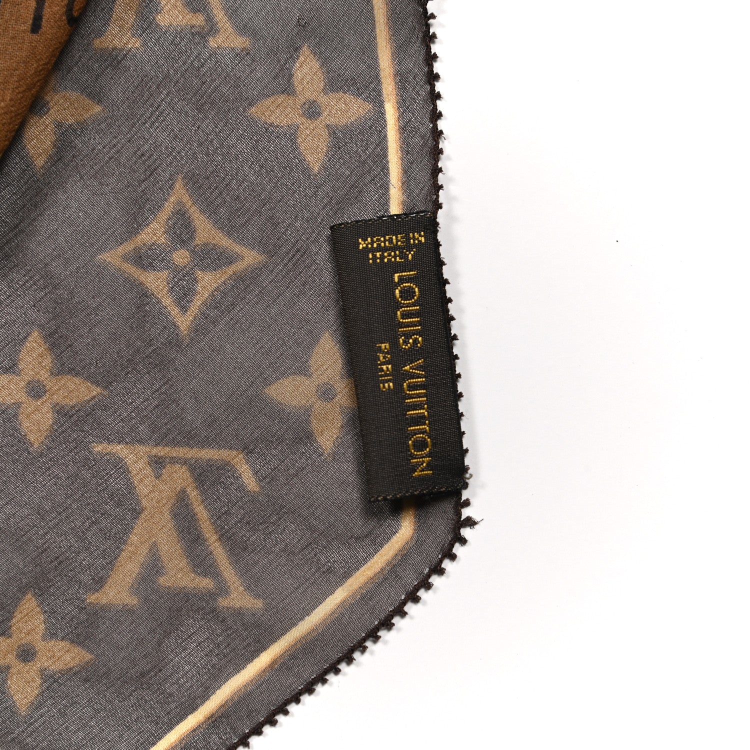 Louis Vuitton Silk Crepe Leopard Monogram Scarf 4 of 4