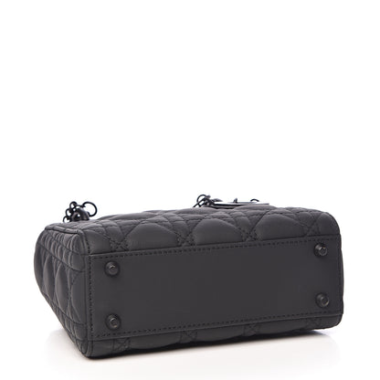 Christian Dior Ultra Matte Calfskin Cannage Mini Lady Dior Black 4 of 11