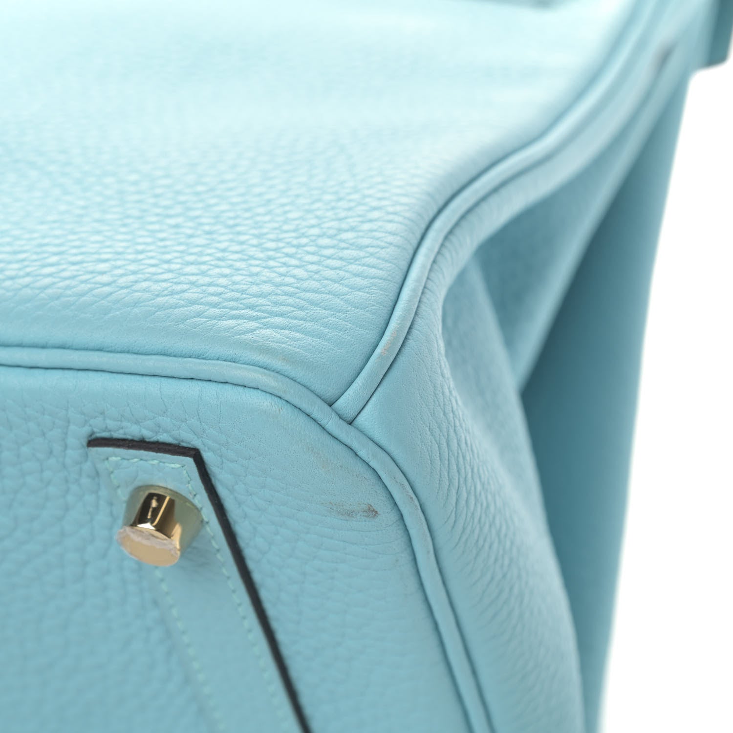 Hermes Togo Birkin 30 Bleu Atoll 7 of 11