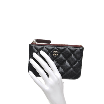 Chanel Caviar Quilted Small Cosmetic Case Black 2 of 8