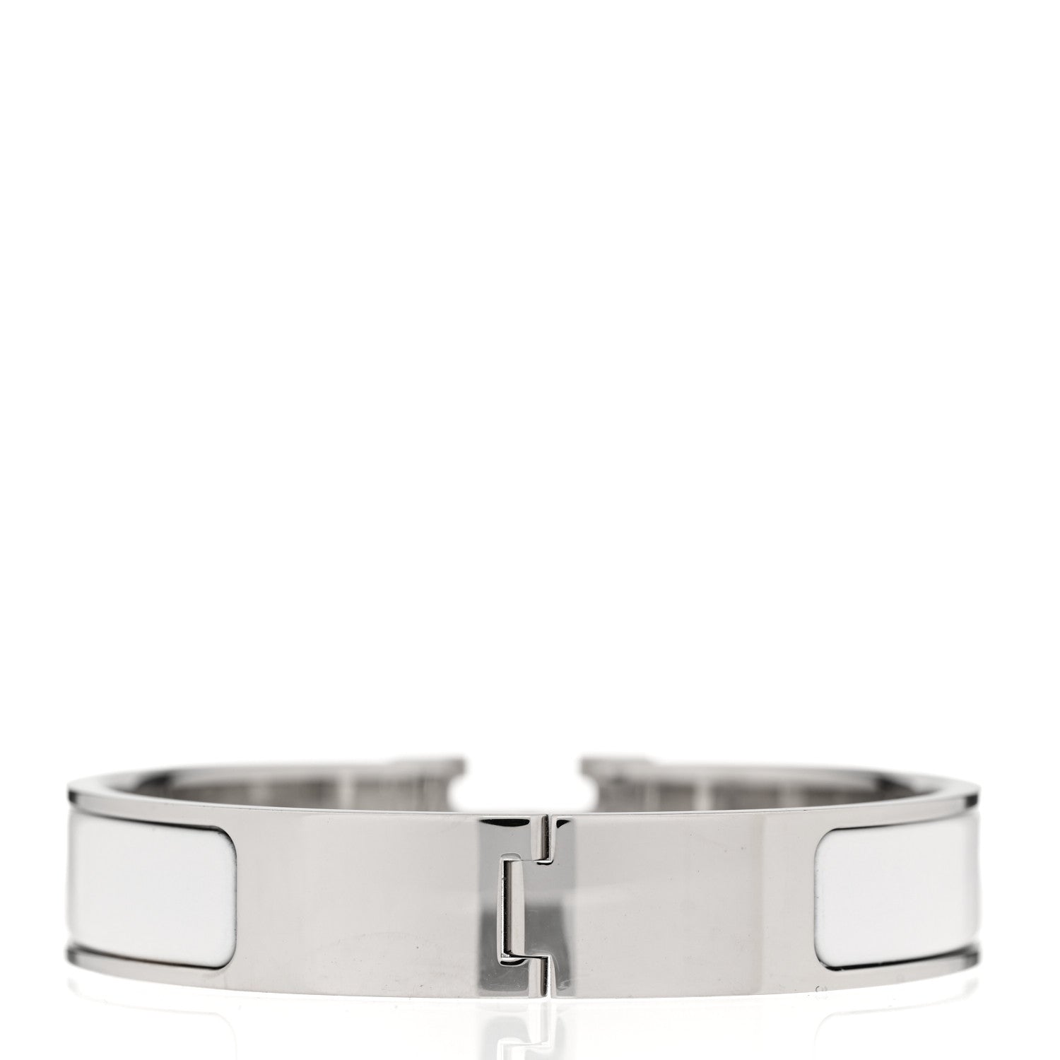 Hermes Enamel Narrow Clic Clac H Bracelet PM White 3 of 5