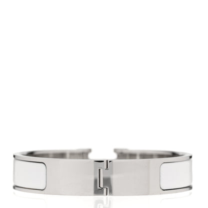 Hermes Enamel Narrow Clic Clac H Bracelet PM White 3 of 5