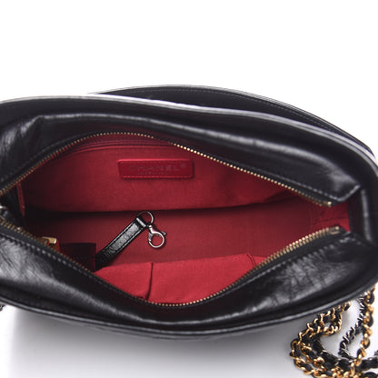 Chanel Aged Smooth Calfskin Quilted Medium Gabrielle Logo Hobo Black 5 of 10