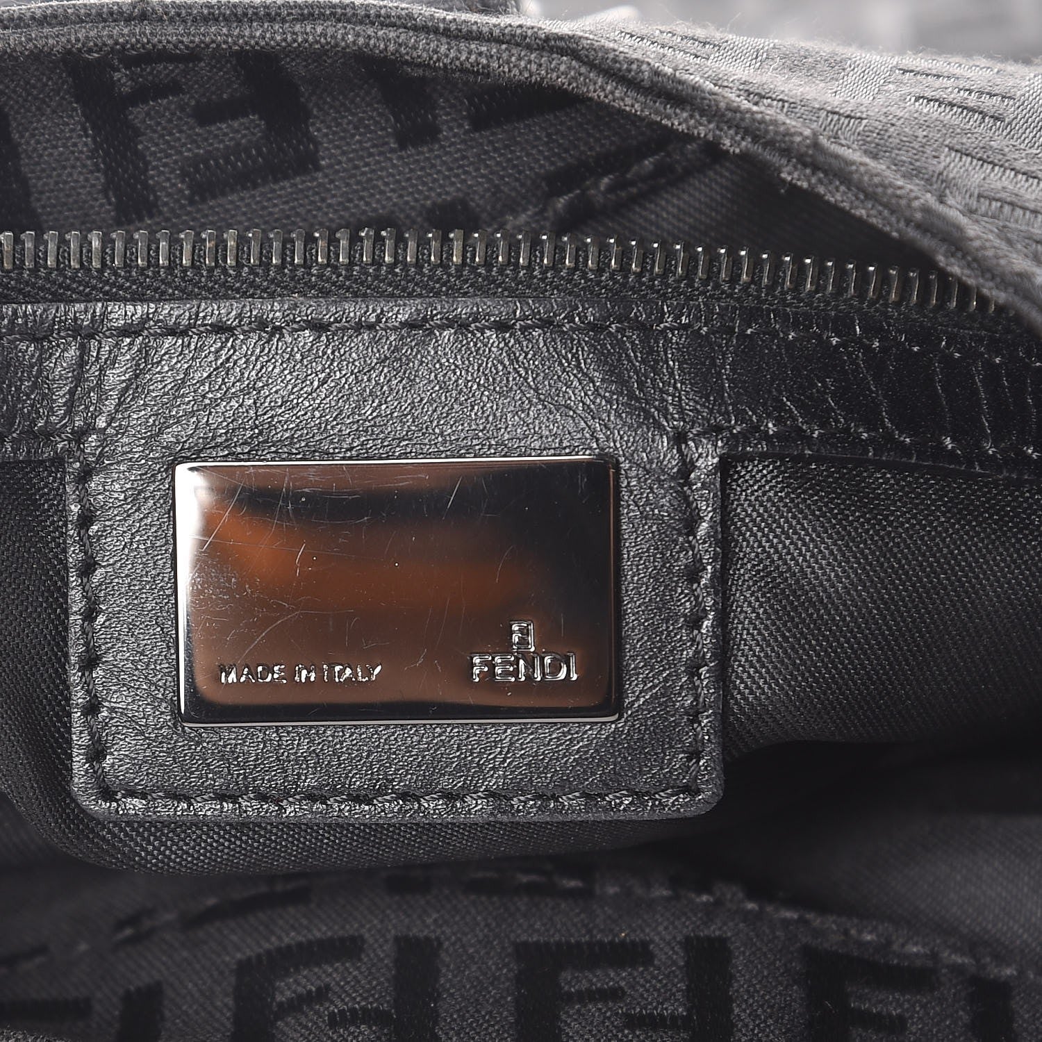 Fendi Zucchino Hobo Black 6 of 8
