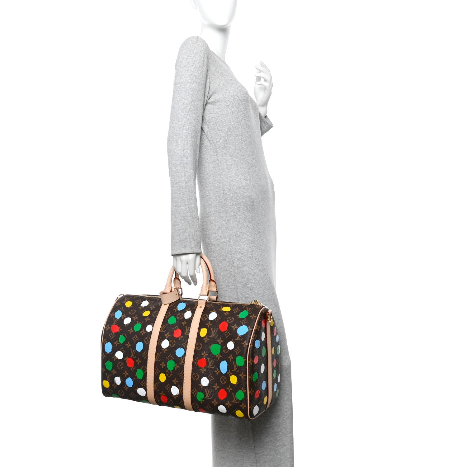 Louis Vuitton LV X YK Monogram Dots Keepall Bandouliere 45 1819567