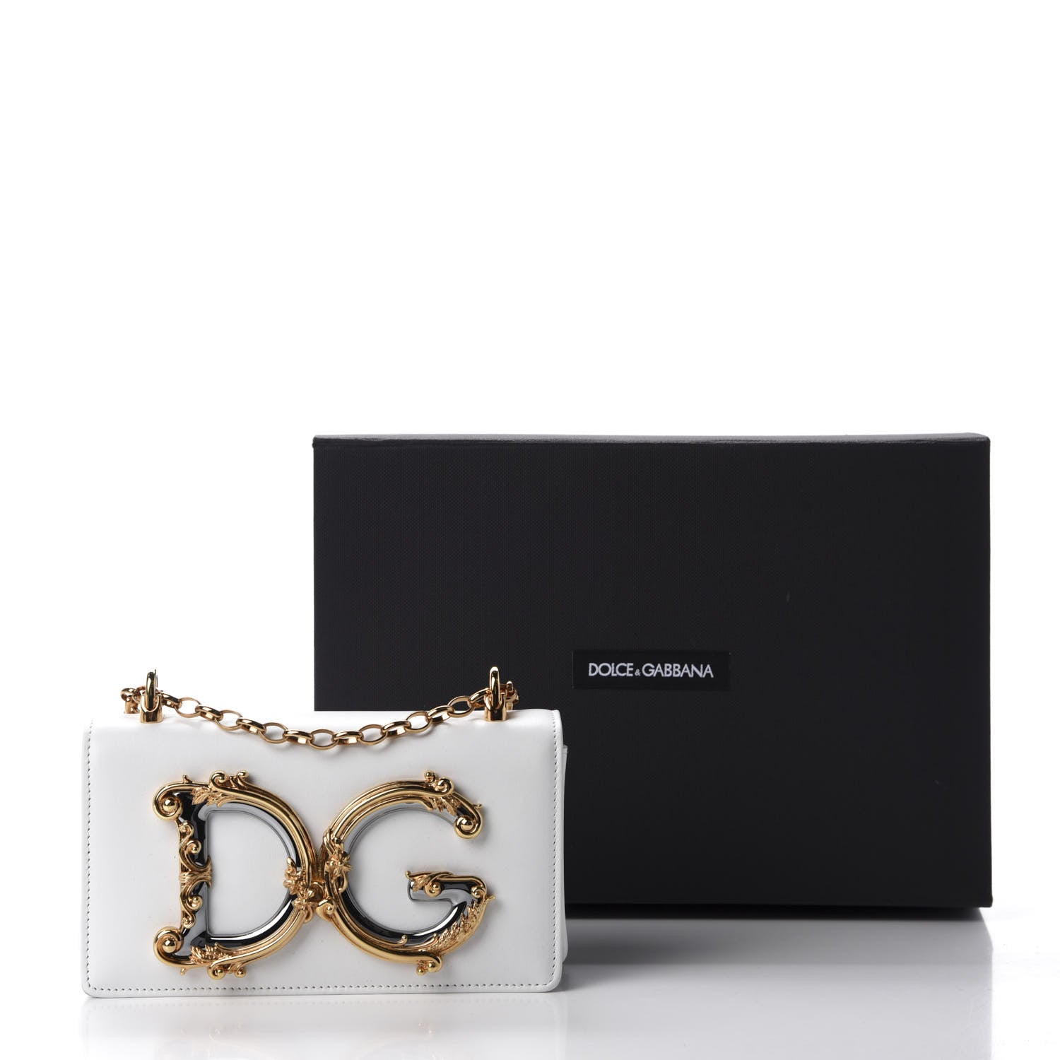 Dolce & Gabbana Nappa DG Girls Shoulder Bag White 11 of 11