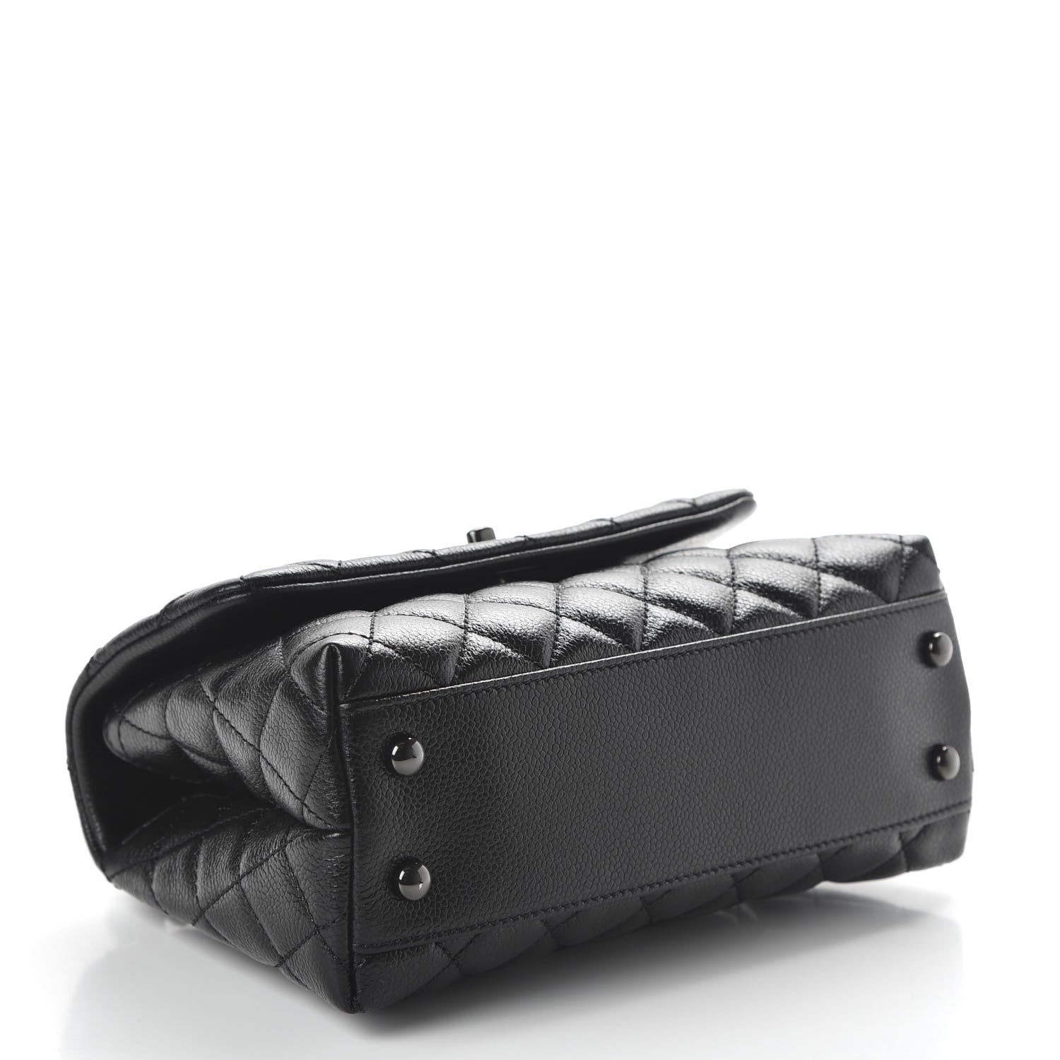 Chanel Caviar Quilted Mini Coco Handle Flap So Black 4 of 11