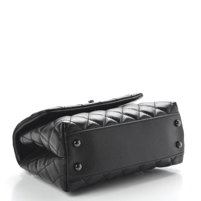 Chanel Caviar Quilted Mini Coco Handle Flap So Black 4 of 11