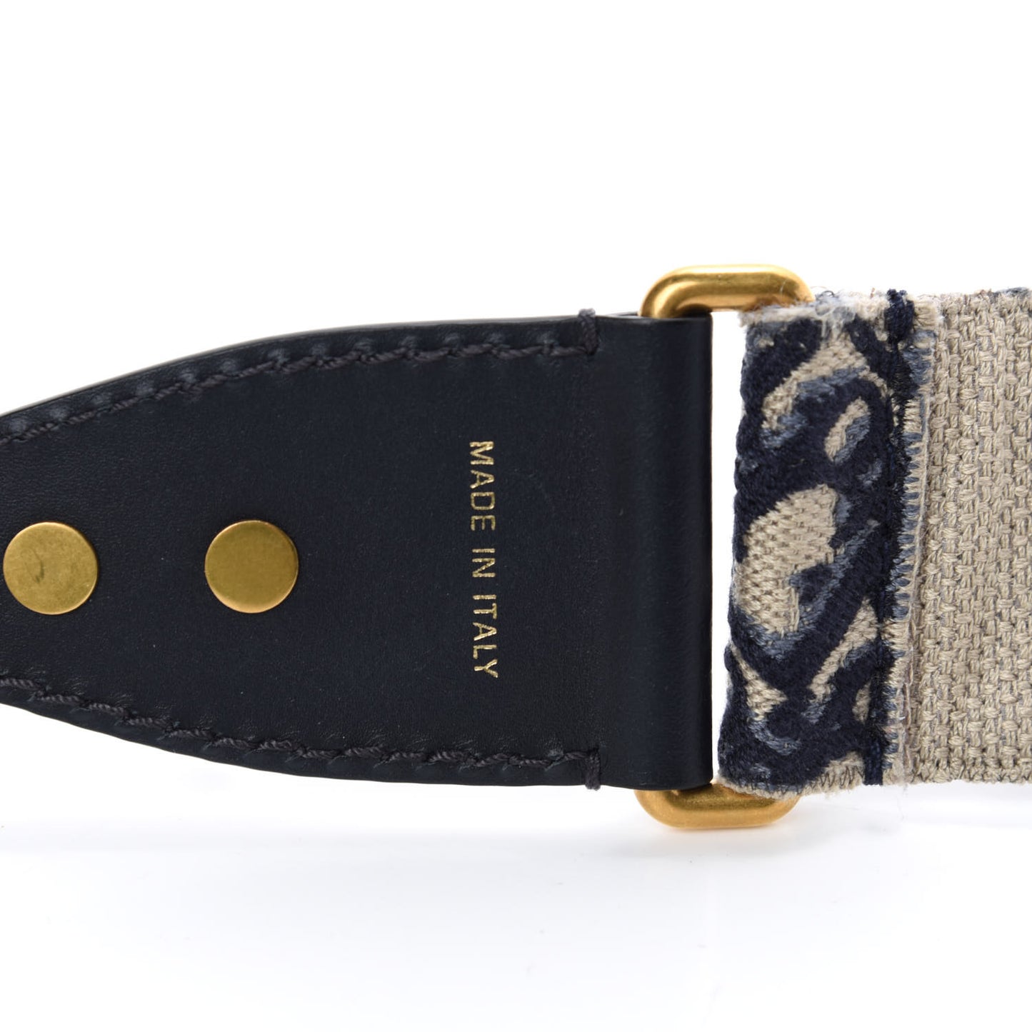 Oblique Studded Shoulder Strap Blue