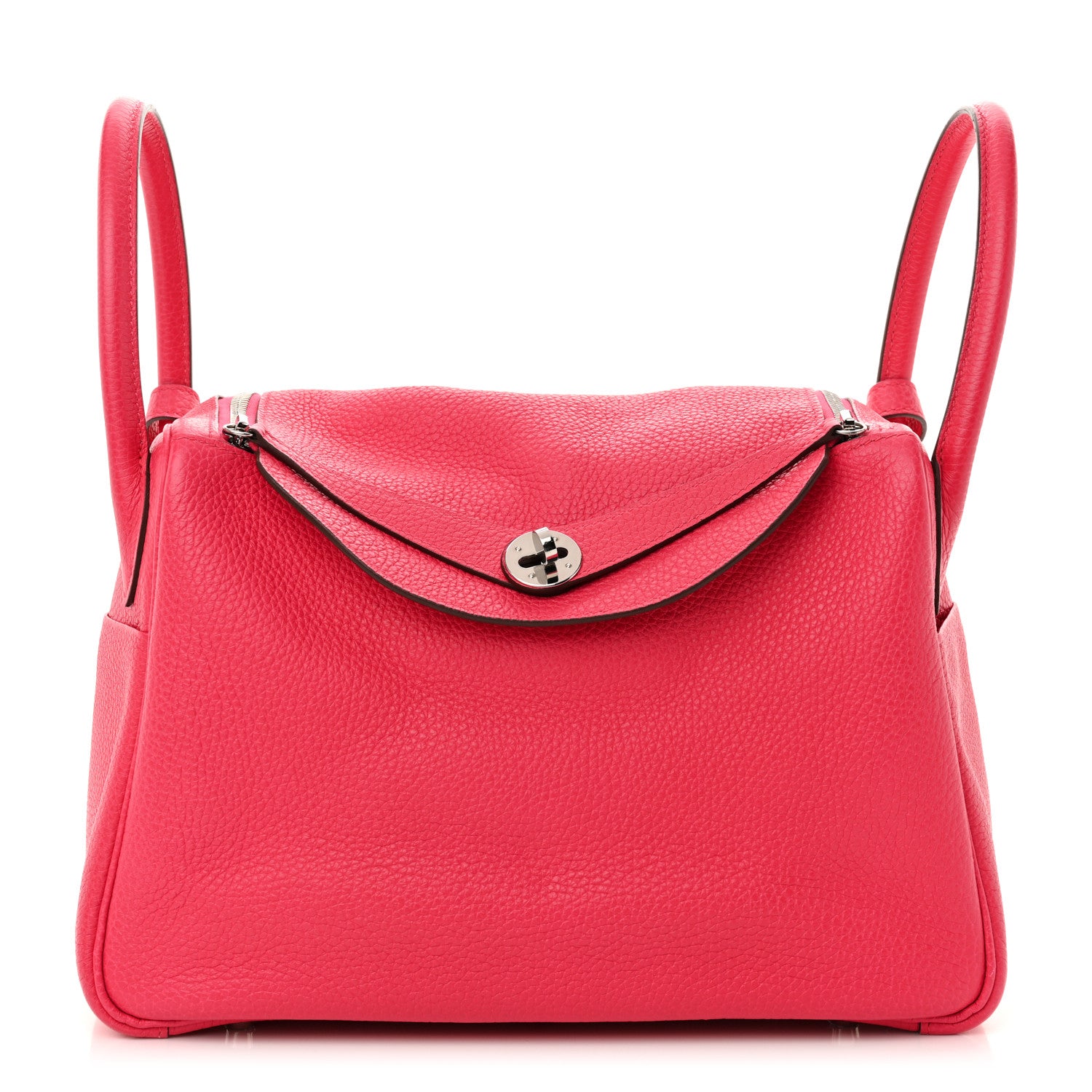 Hermes Taurillon Clemence Lindy 30  Rose Extreme 1 of 12