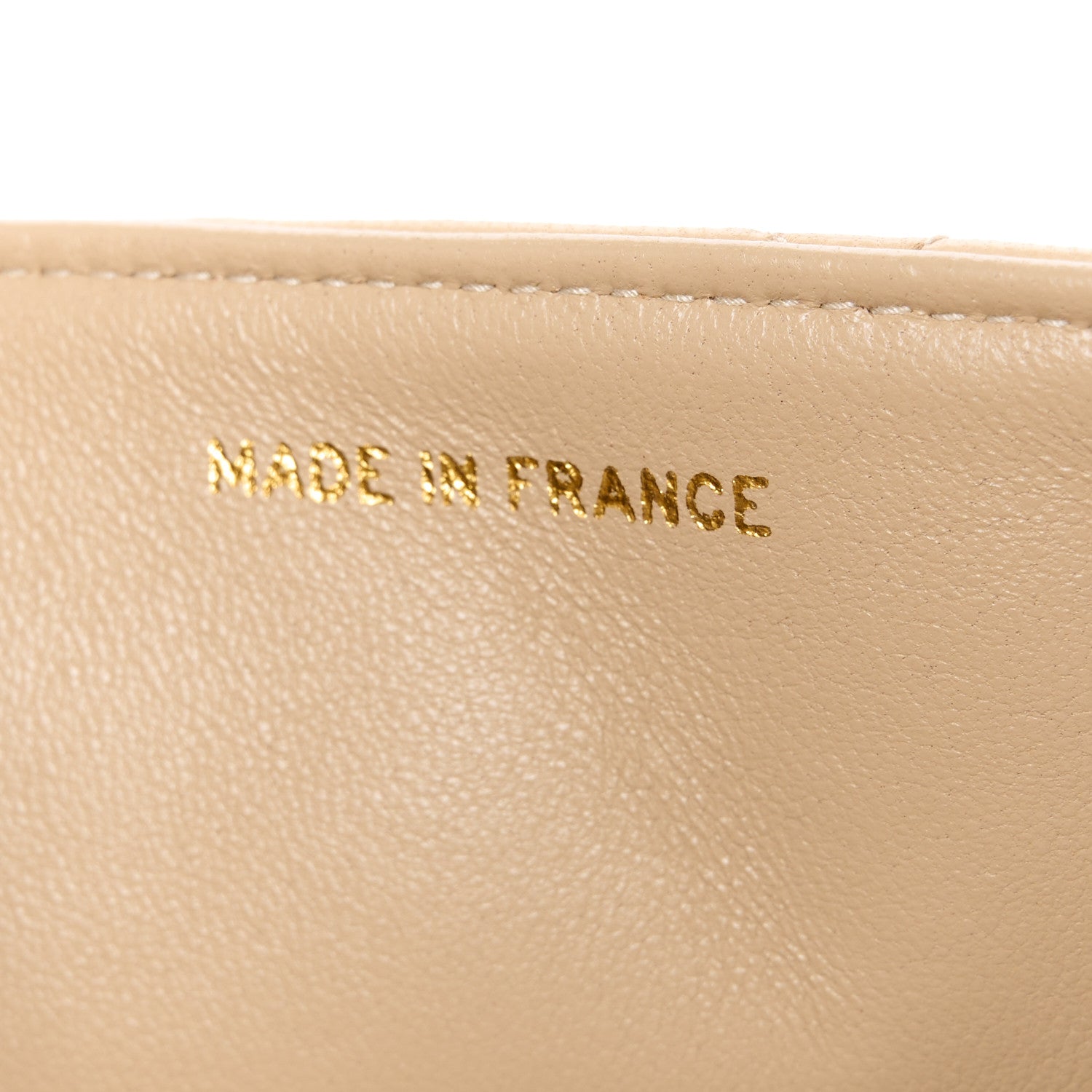 Chanel Lambskin Quilted Medium Single Flap Beige 8 of 12