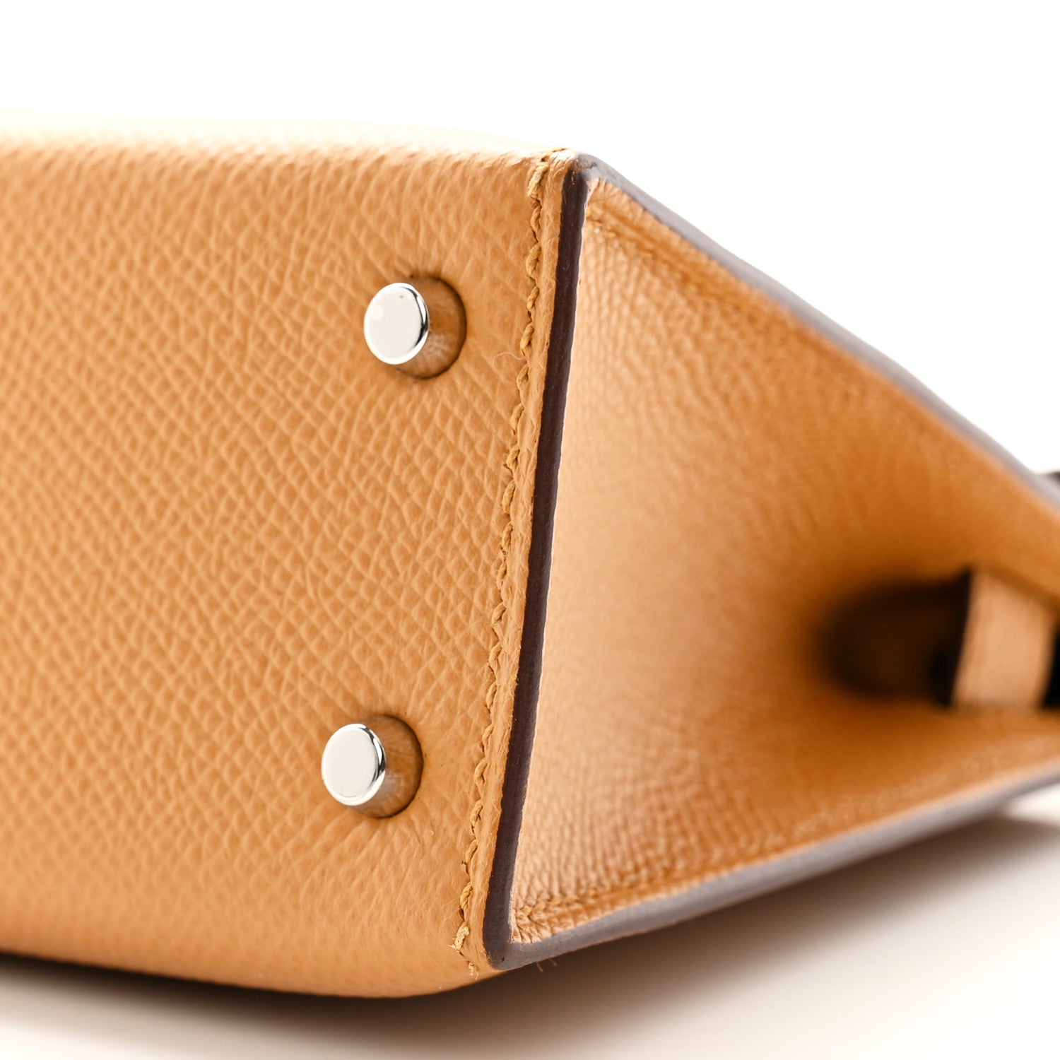 Hermes Epsom Casaque Mini Kelly Sellier 20 Etoupe Sesame Bleu Indigo 10 of 19