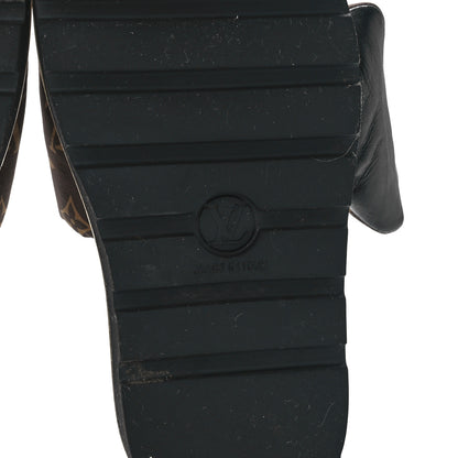 Louis Vuitton Nylon Monogram Pool Pillow Comfort Mule 38 Cacao Brown 6 of 9