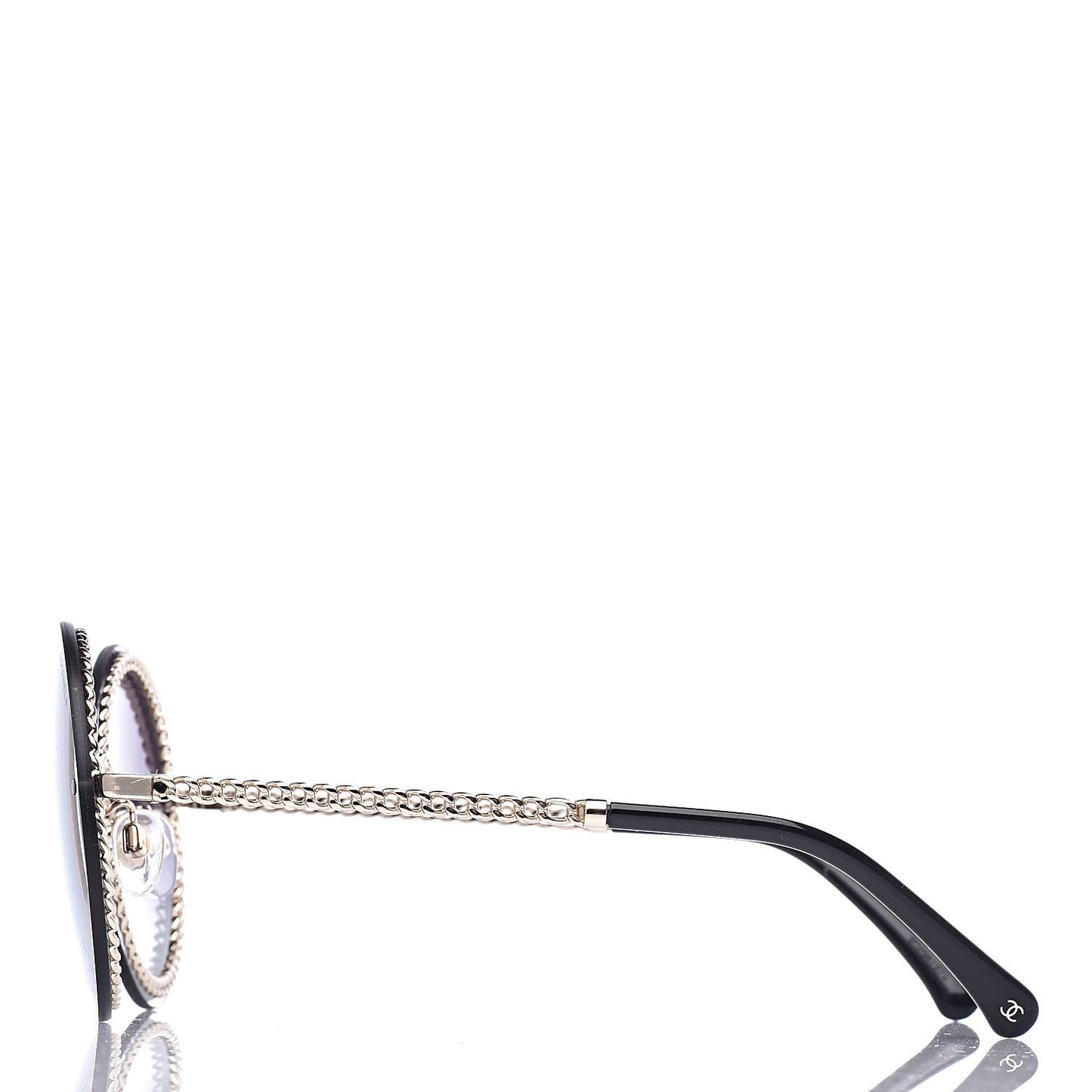 Round Chain Sunglasses 4245 Gold