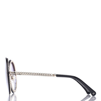 Chanel Round Chain Sunglasses 4245 Gold 4 of 9