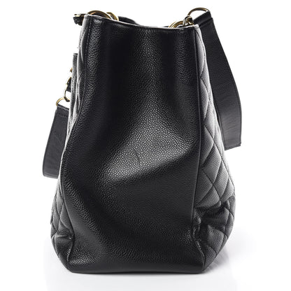 Chanel Caviar Quilted XL Grand Shopping Tote GST Black 13 of 17