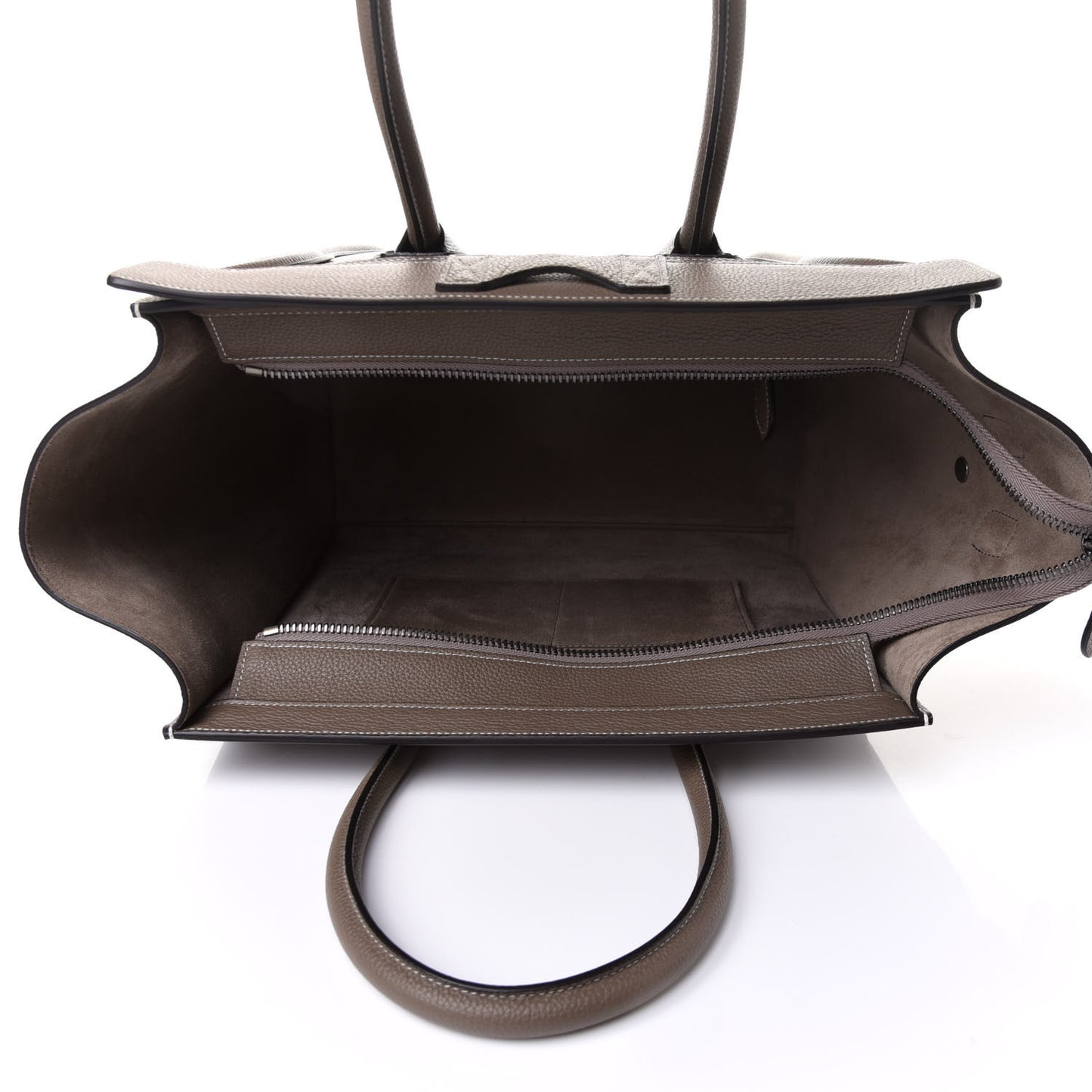 Drummed Calfskin Mini Luggage Souris