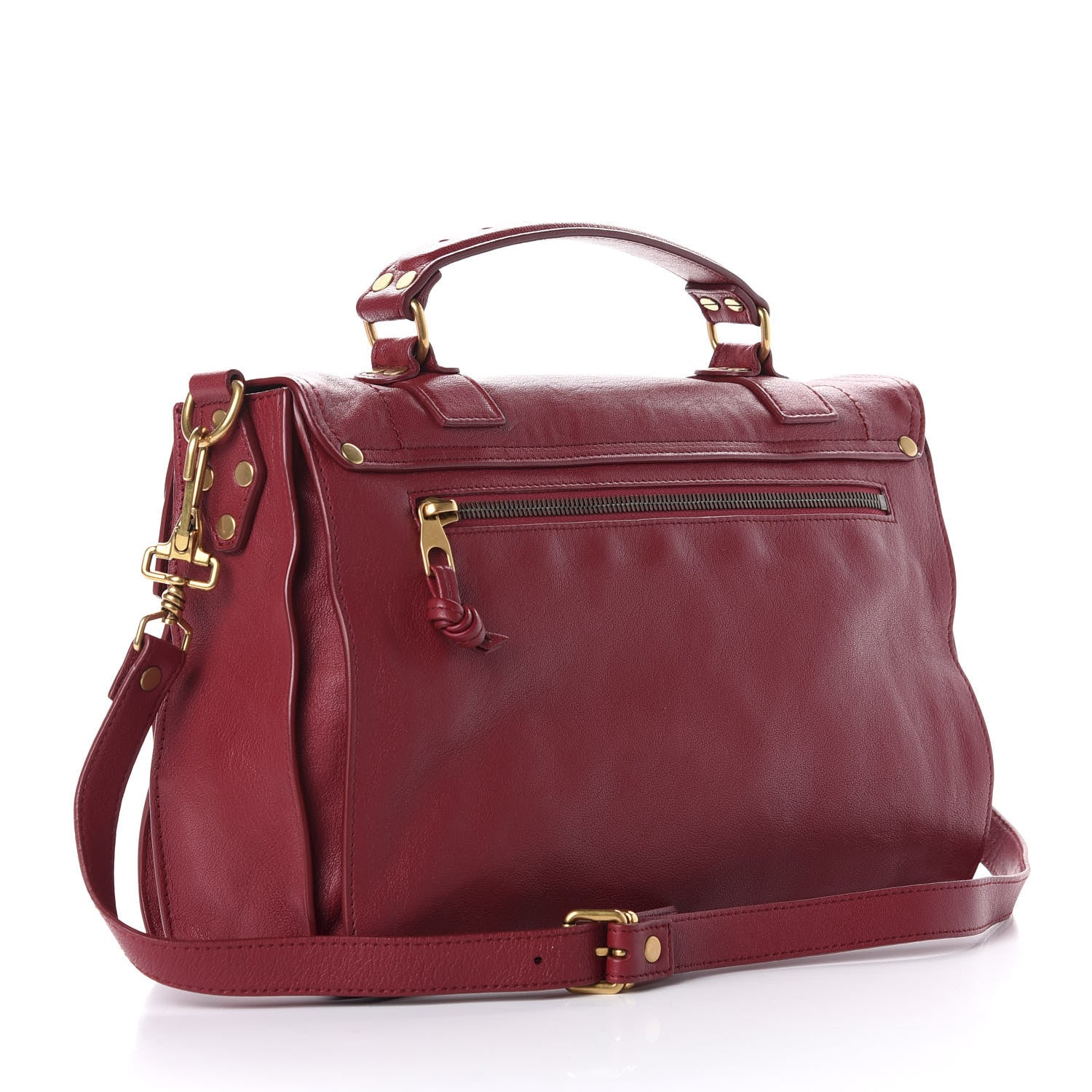 Proenza Schouler Lambskin Medium PS1 Satchel Chianti 4 of 12