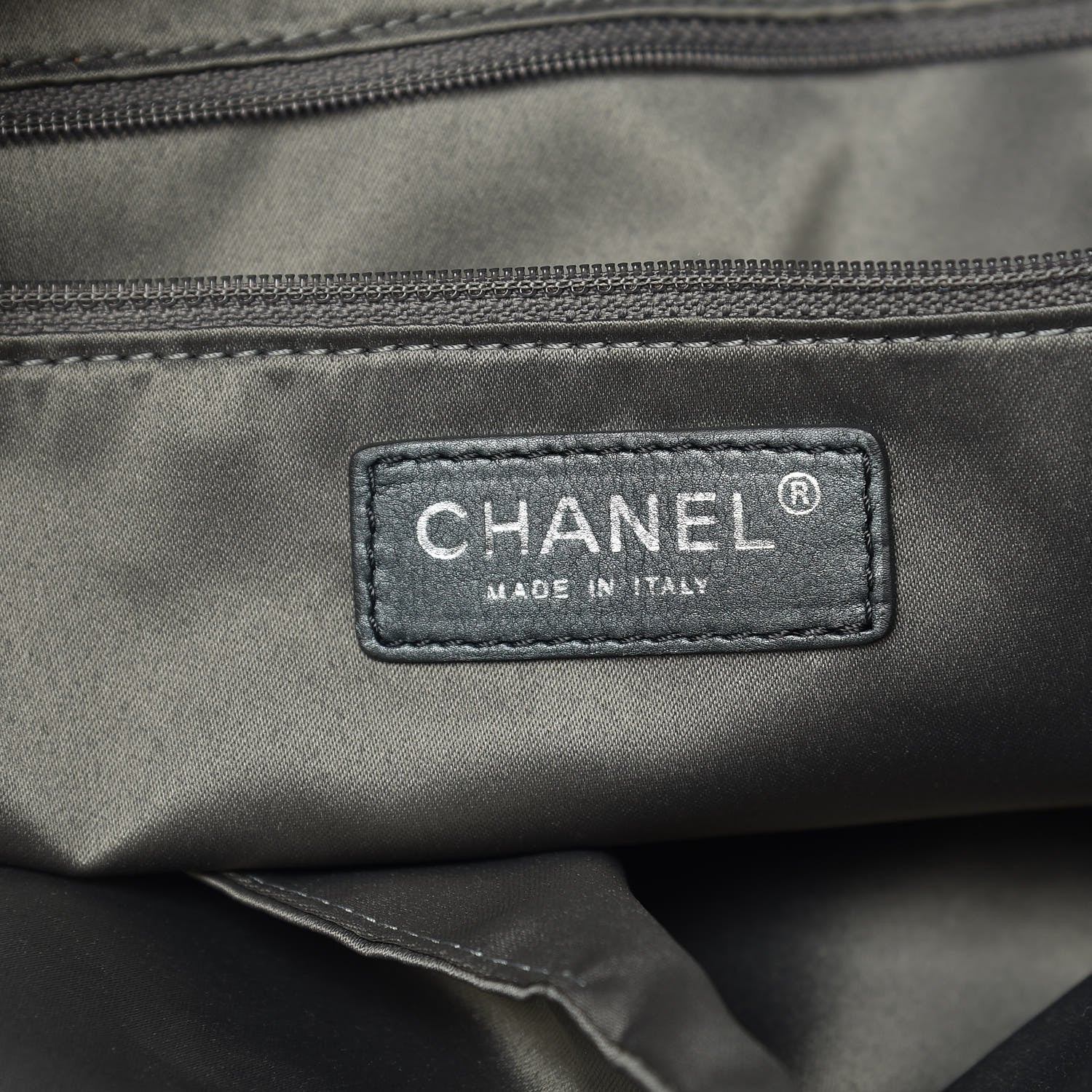 Chanel Lambskin Quilted Large Week End on Mars Tote Grey 8 of 10