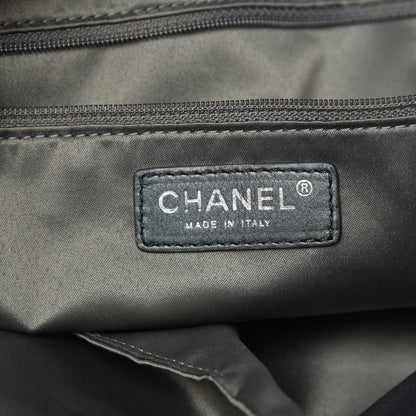 Chanel Lambskin Quilted Large Week End on Mars Tote Grey 8 of 10