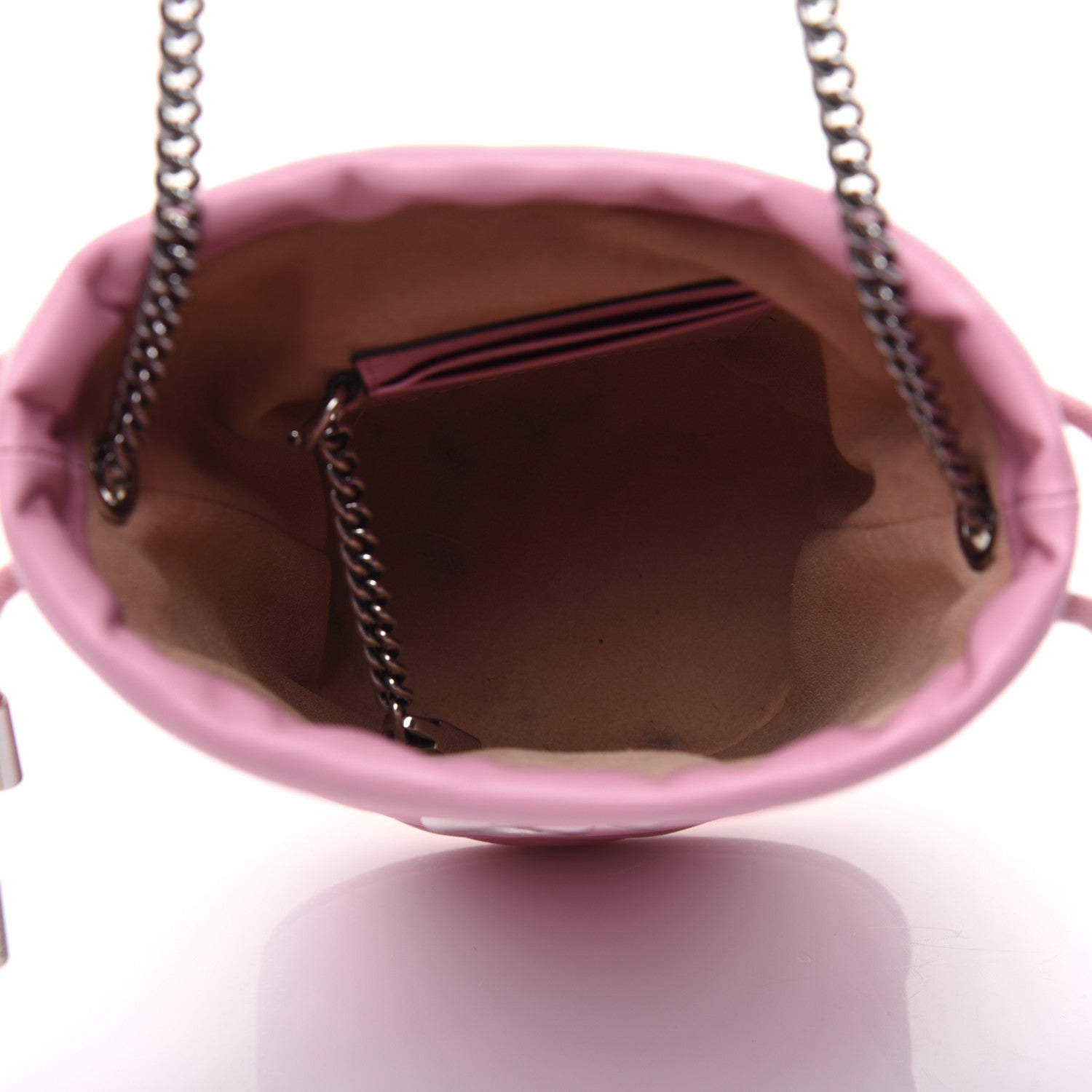 Gucci Calfskin Matelasse Mini GG Marmont 2.0 Bucket Bag Wild Rose 5 of 12