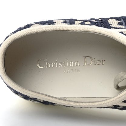 Christian Dior Canvas Oblique Womens Walk'N'Dior Low Top Sneakers 39 Deep Blue 7 of 8