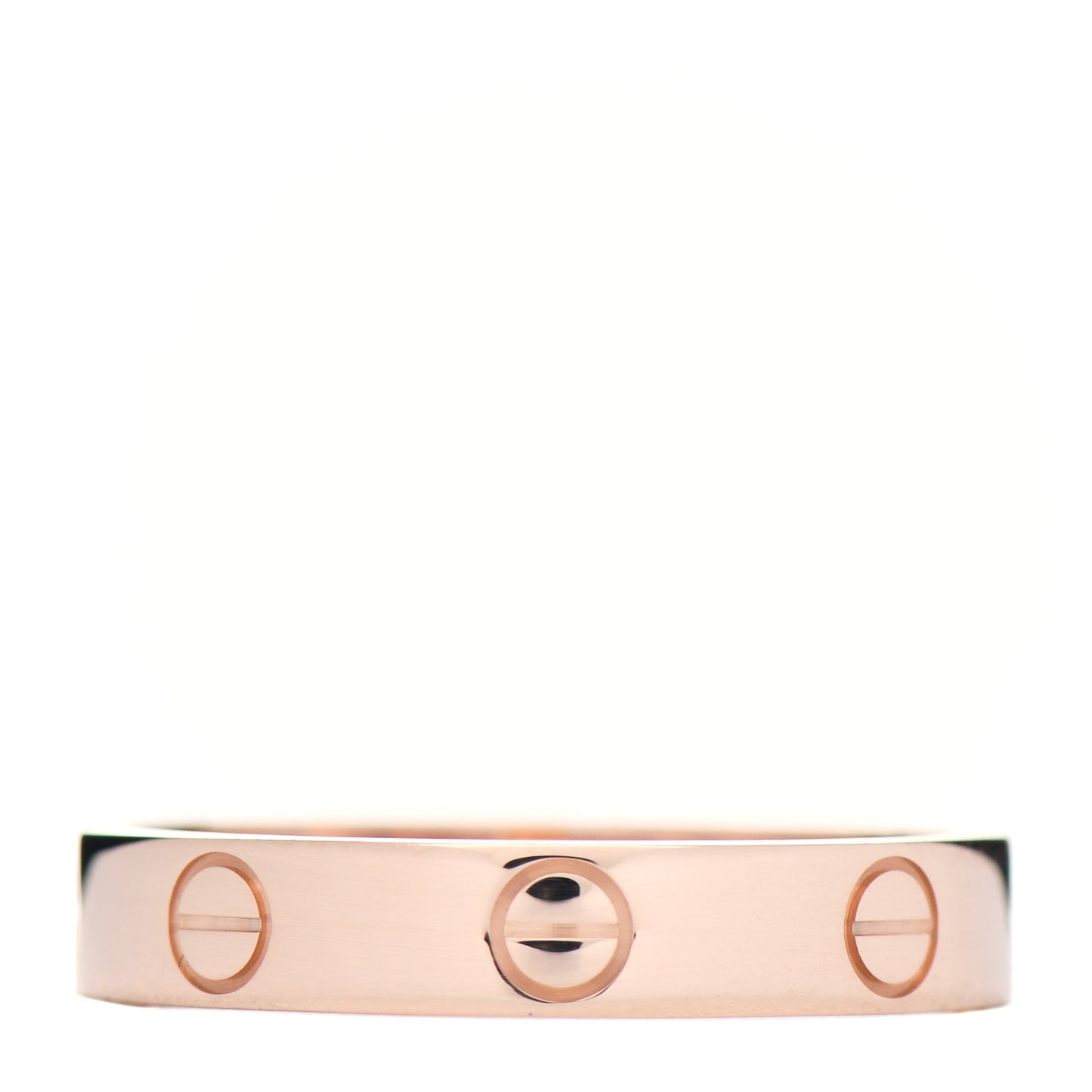 18K Pink Gold 3.5mm LOVE Wedding Band Ring 54 6.75