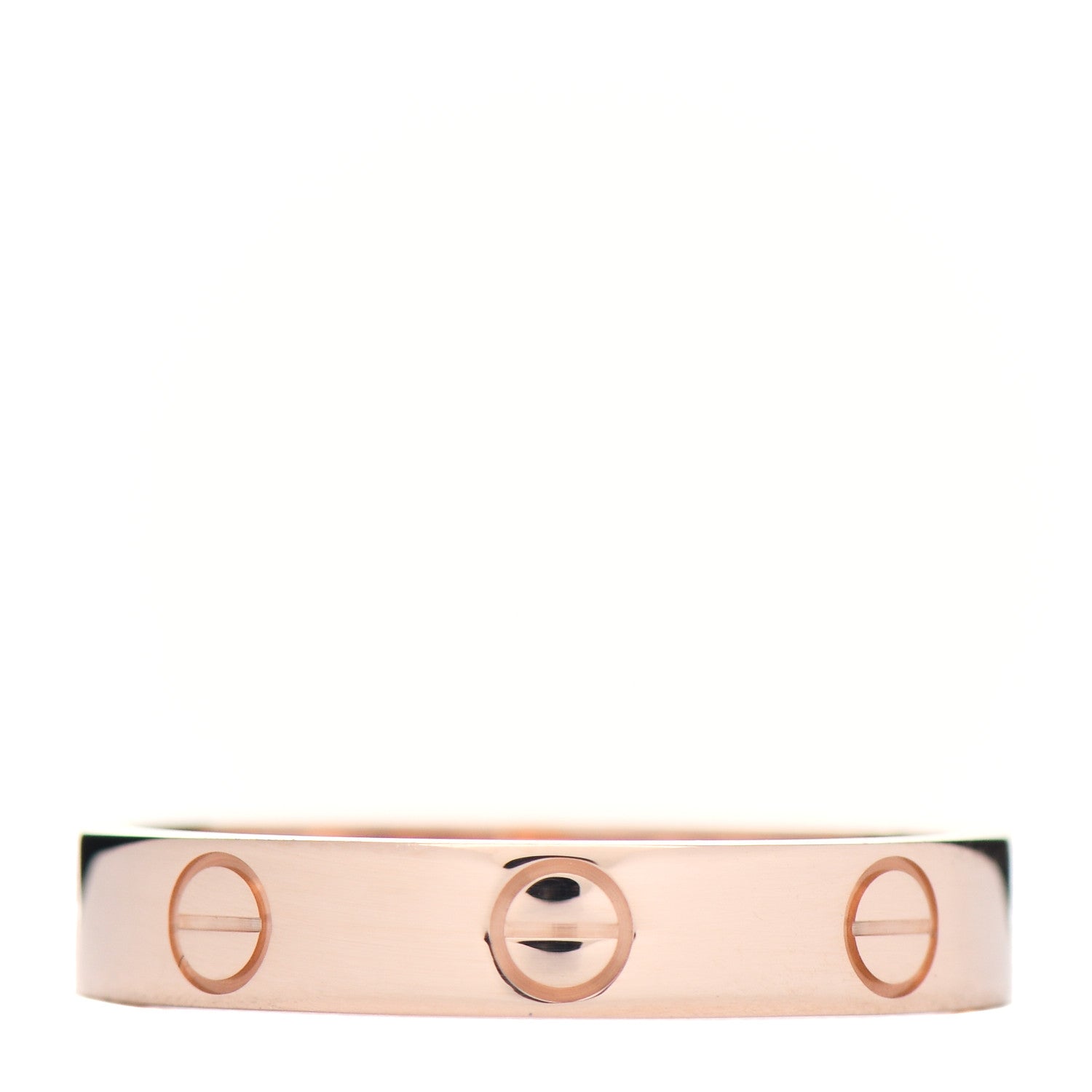 Cartier 18K Pink Gold 3.5mm LOVE Wedding Band Ring 54 6.75 3 of 6
