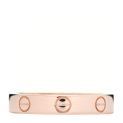 Cartier 18K Pink Gold 3.5mm LOVE Wedding Band Ring 54 6.75 3 of 6