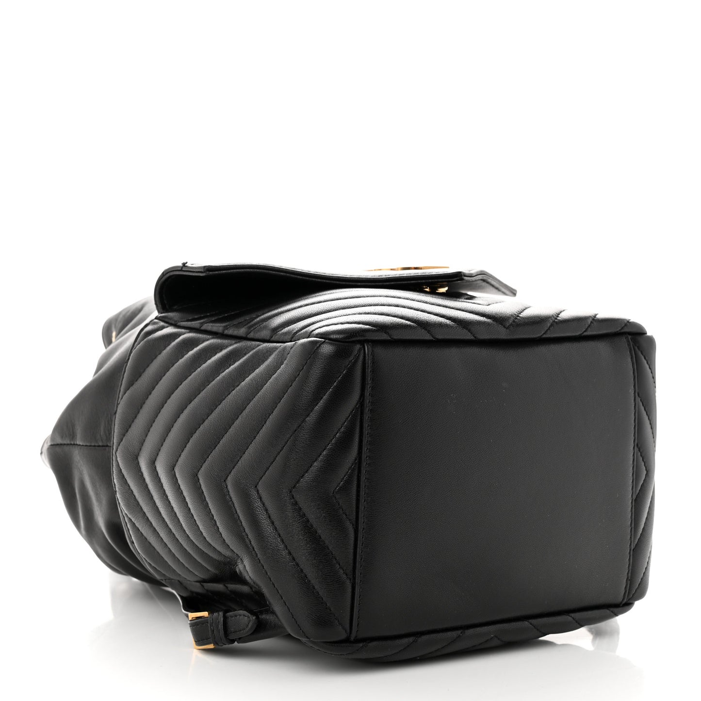 Lambskin Matelasse Monogram Joe Backpack Black
