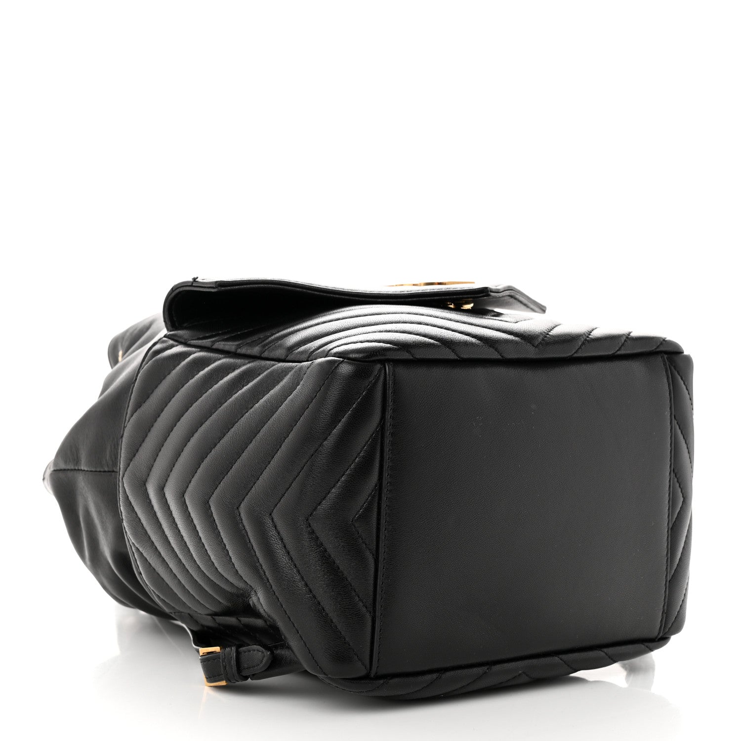 Saint Laurent Lambskin Matelasse Monogram Joe Backpack Black 4 of 11