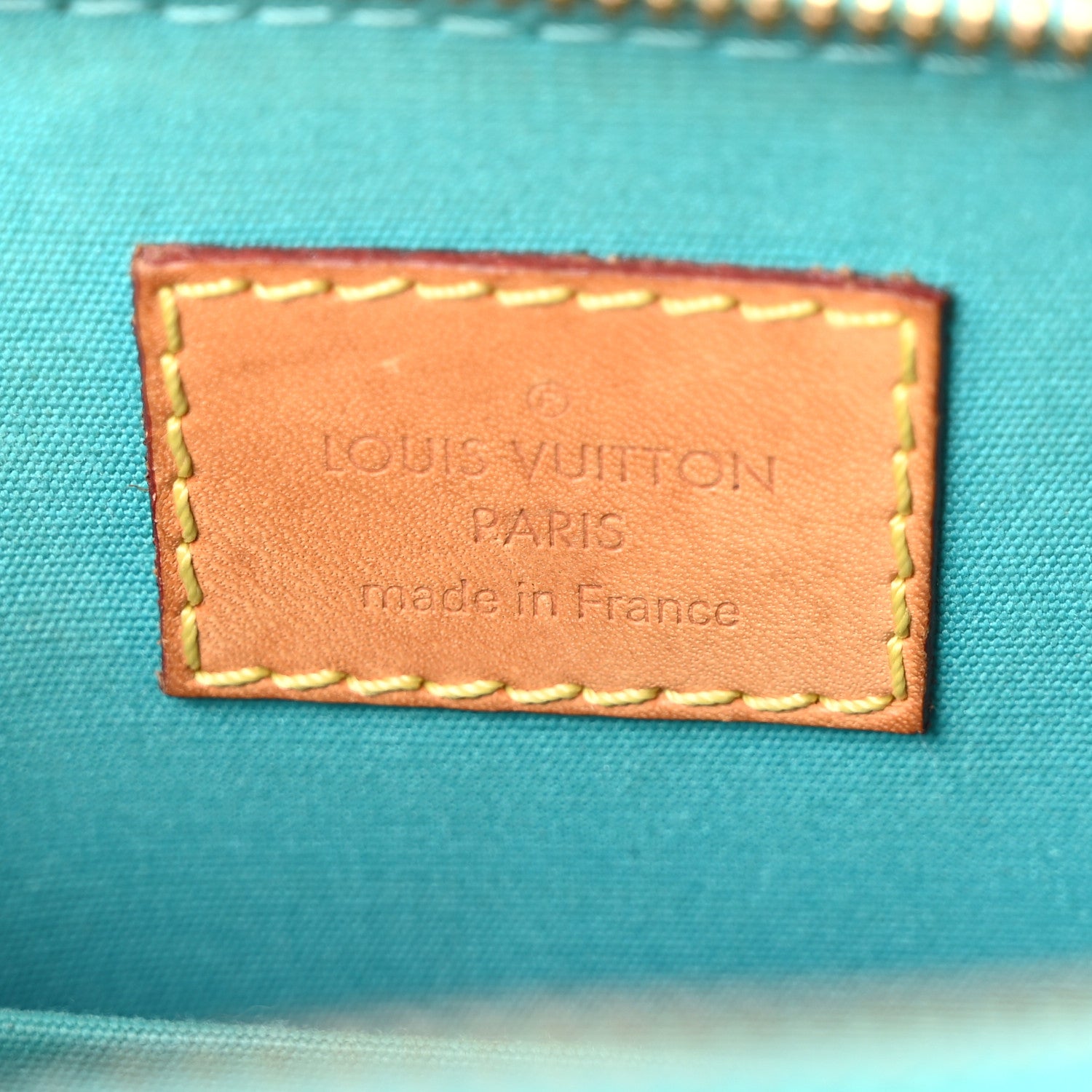 Louis Vuitton Vernis Alma BB Blue Lagon 6 of 9