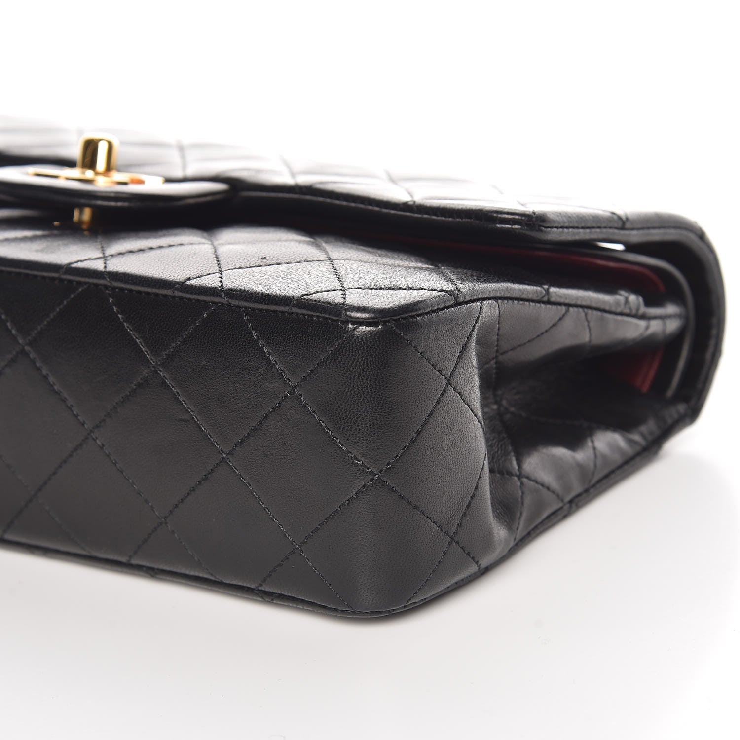 Chanel Lambskin Quilted Small Double Flap Black 6 of 10