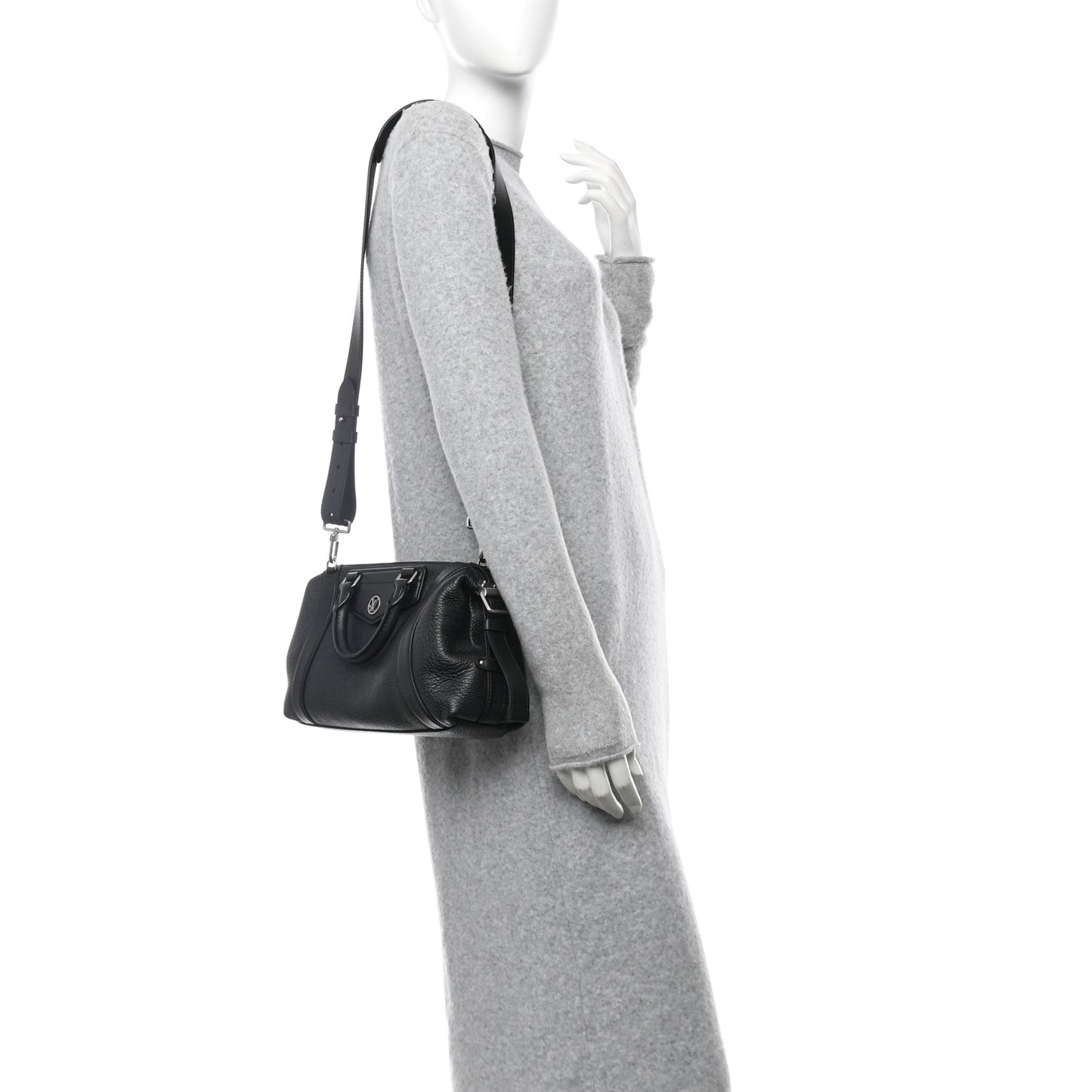 Pixel Lambskin LV Biker PM Black