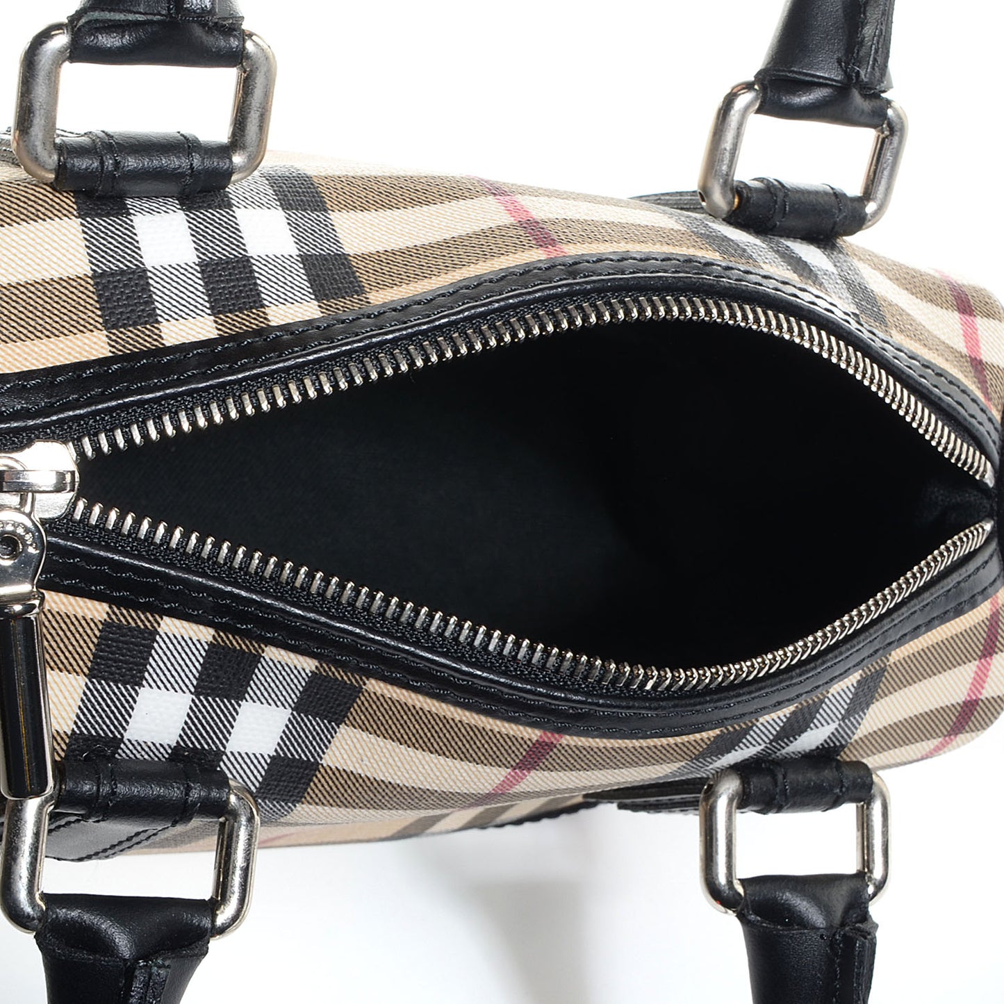 House Check Studded Bowler Black