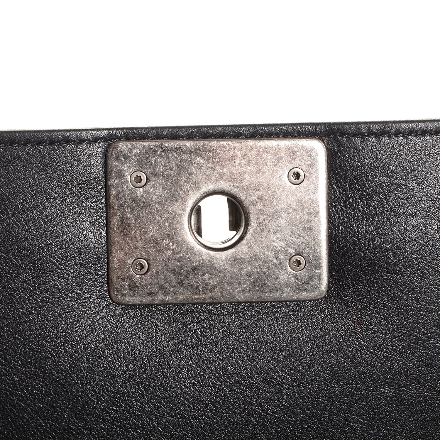 Chanel Calfskin Chevron Medium Boy Flap Black 6 of 8