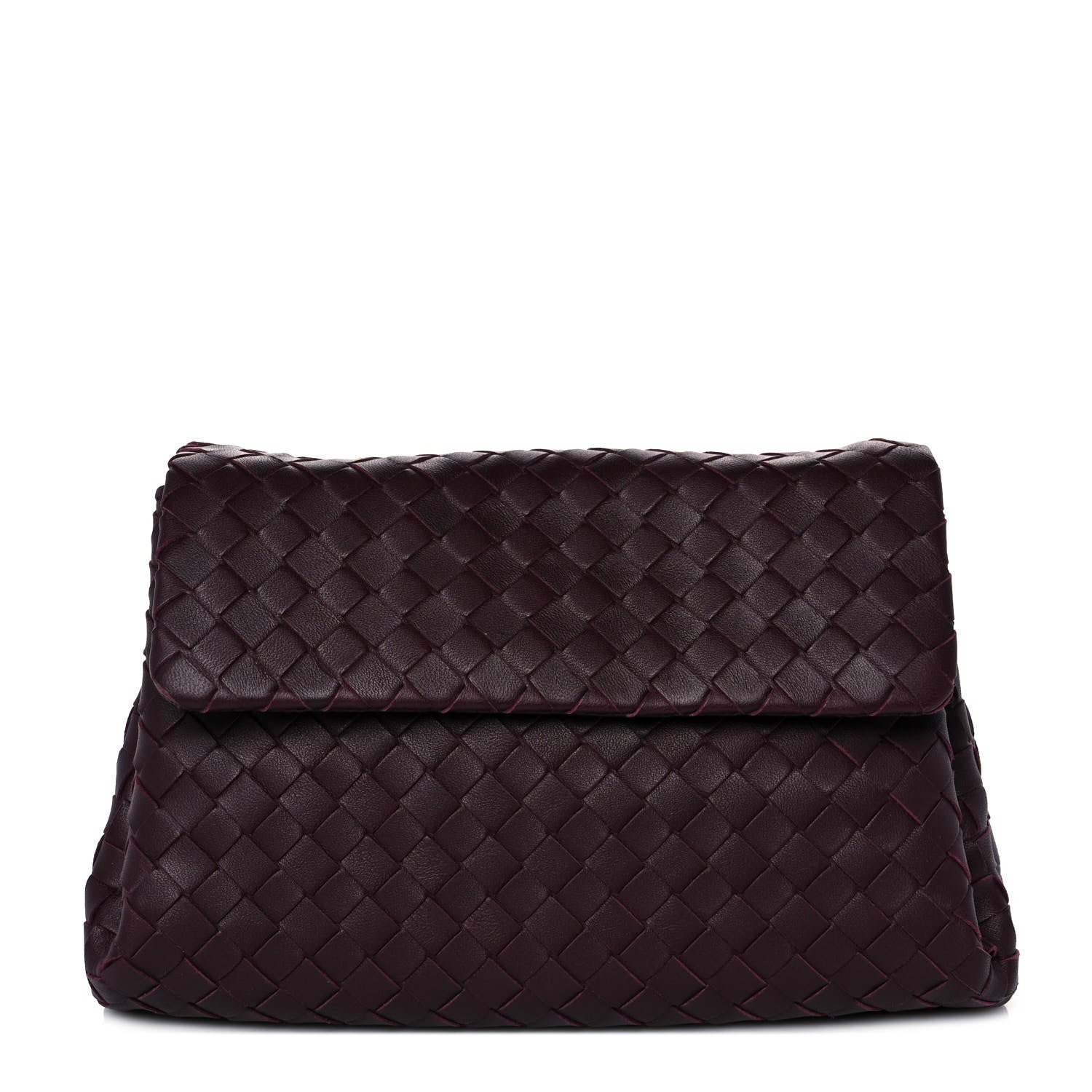 Bottega Veneta Nappa Intrecciato Flap Clutch Opera 1 of 9