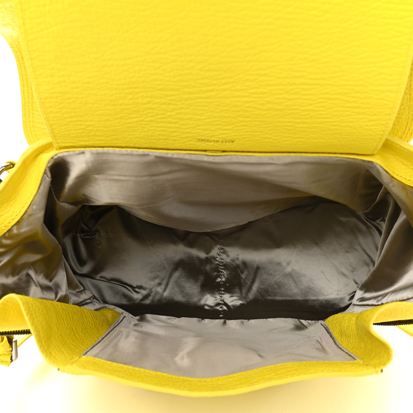 Textured Calfskin Medium Pashli Satchel Electric yellow