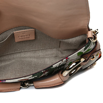 Gucci Canvas Flora Floral Horsebit Clutch 4 of 11