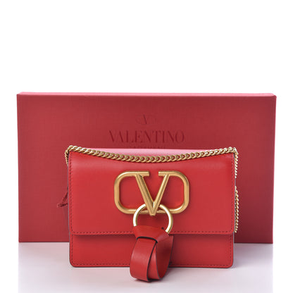 Valentino Garavani Smooth Calfskin Mini Vring Crossbody Bag Rouge Pur 11 of 11