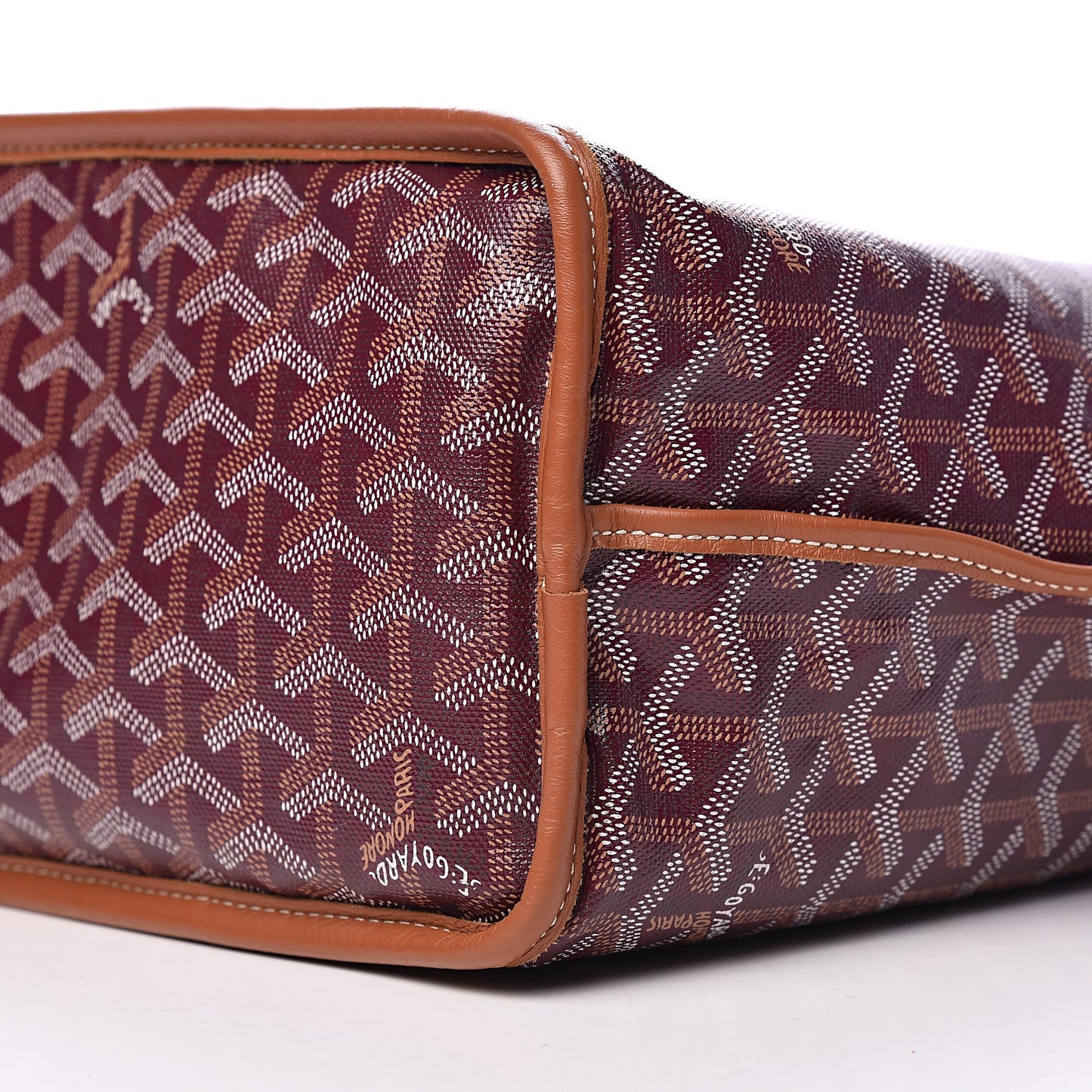 Goyardine Reversible Anjou PM Burgundy