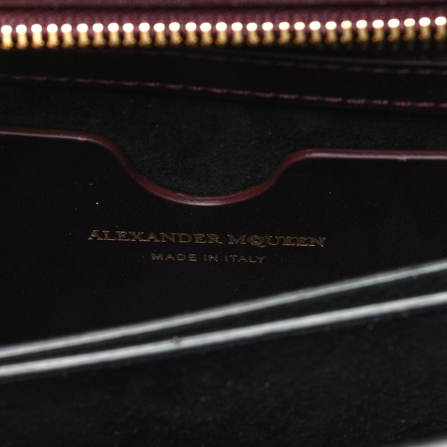 Alexander McQueen Calfskin Knuckle Shoulder Bag Burgundy 6 of 11