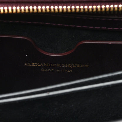 Alexander McQueen Calfskin Knuckle Shoulder Bag Burgundy 6 of 11