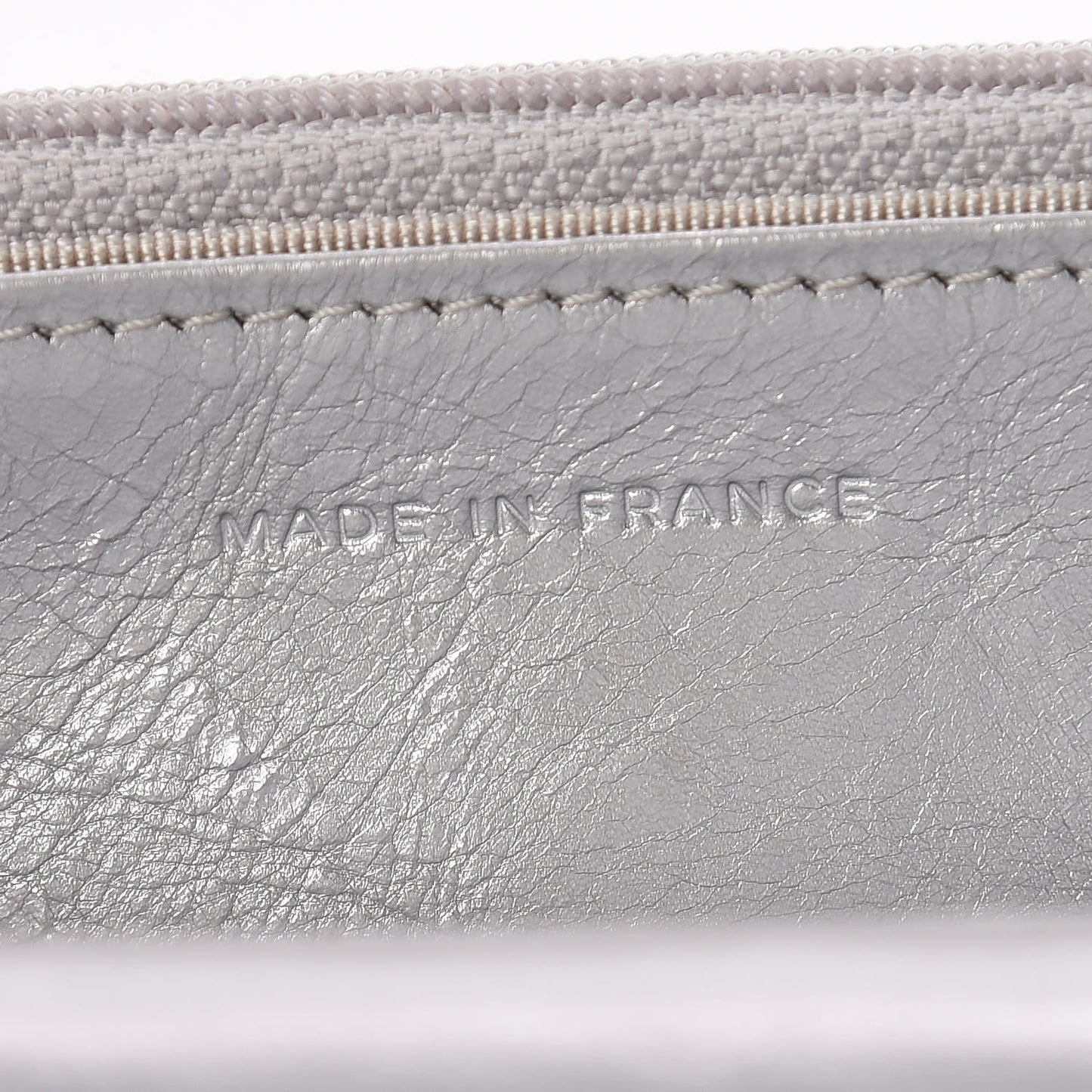 Metallic Aged Calfskin Reissue Wallet On Chain WOC Silver