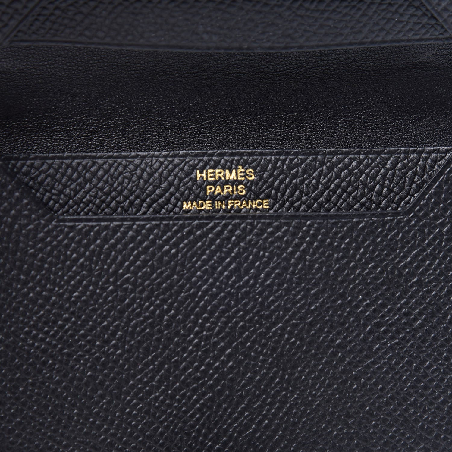 Hermes Epsom Bearn Card Holder Wallet Black 8 of 8